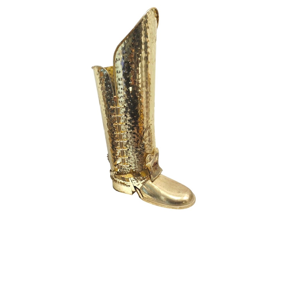Vintage Hammered Brass Boot Umbrella Stand Luxury Storage Walking Sticks‎ Holder
